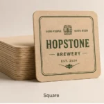 Example of beermat coaster printing by Dot2Dot Printing, Marrickville, Sydney