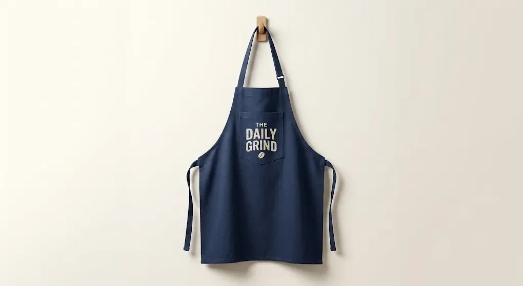 Custom apron printing by Dot2Dot Printing in Marrickville, Inner West Sydney