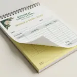 Custom invoice book printing by Dot2Dot Printing in Marrickville, Inner West Sydney
