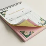 Example of custom invoice book printing by Dot2Dot Printing, Marrickville, Sydney
