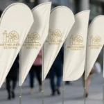 Example of fabric flag printing by Dot2Dot Printing, Marrickville, Sydney
