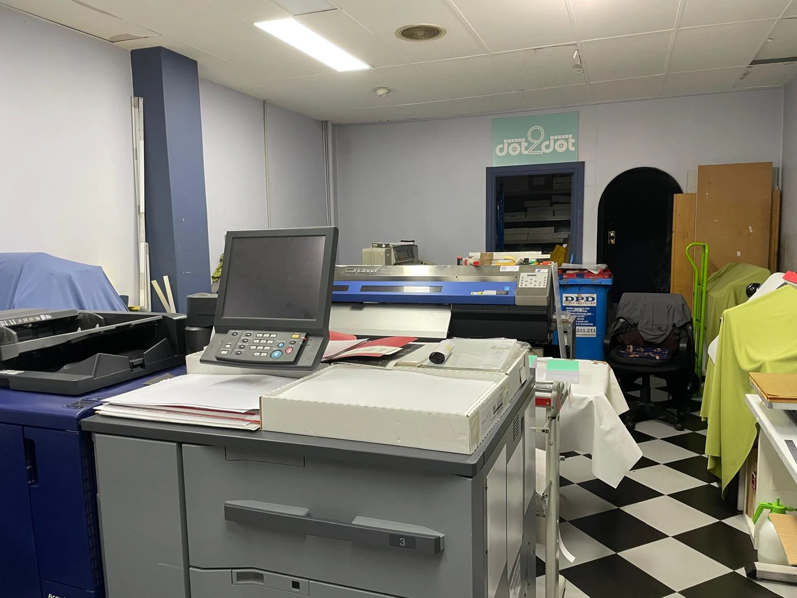 Garment and apparel printing setup at Dot2Dot Printing