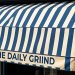 Example of shop awning sign printing by Dot2Dot Printing, Marrickville, Sydney